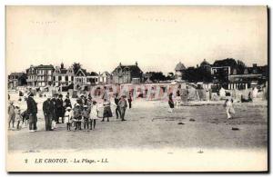 Old Postcard Le Crotoy The Beach