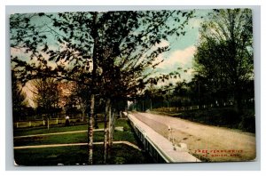 Vintage 1910 Postcard Country Road Free Ferry Drive Fort Smith Arkansas