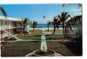 Delray Beach Florida FL Vintage Postcard Ocean Garden Apartments