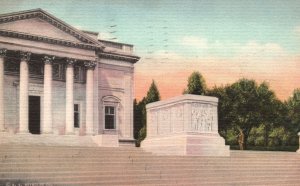 Vintage Postcard 1933 Tomb Unknown Soldier National Cemetery Arlington Virginia