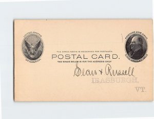 Postcard McKinley Postage One Cent Naitonal Bank Newport Vermont USA