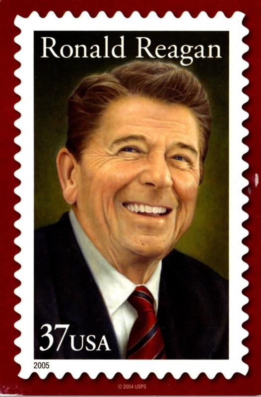 Stamps On Postcards Ronald Reagan 2006