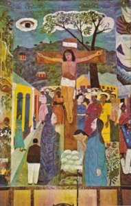 Haiti Port-au-Prince Crucifixion Mural Holy Trinity Cathedral Episcopal