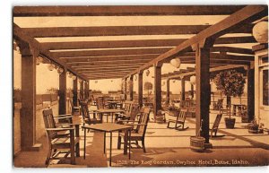 Roof Garden OWYHEE HOTEL Boise, Idaho 1910s Mitchell Vintage Postcard