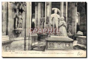 Old Postcard Dreux E and L Chjapelle St. Louis Tomb of Louis Philippe and Cir...