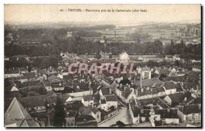 Postcard Old Troyes Panorama taken to the Cathedral