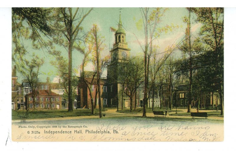 PA - Philadelphia. Independence Hall ca 1906