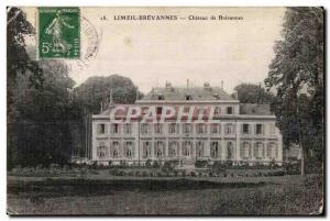 Postcard Old Castle Brevannes Limeil Brevannes