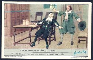 LIEBIG CARDS Advertising Life & Operas Moliere Scenes Set/6