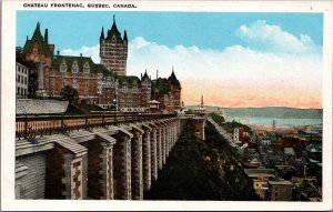 Canada Chateau Frontenac Quebec Vintage Postcard 09.95