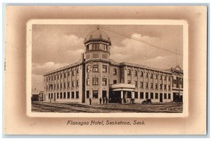 c1910's Flanagan Hotel Building Saskatoon Saskatchewan Canada Antique Postcard