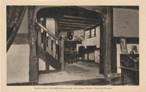 STRATFORD-UPON-AVON, HARVARD HOUSE, STAIRCASE AND BACK ROOM - Vintage POSTCARD