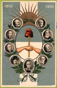 af1149 - ARGENTINA - Vintage Postcard - Centenario 1810-1910, Embossed