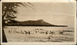 Waikiki Honolulu HI Photograph GIBRALTAR OF HAWAII c1920 NON-POSTCARD