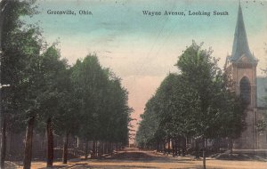 J84/ Greenville Ohio Postcard c1910 Wayne Avenue Church Homes 48