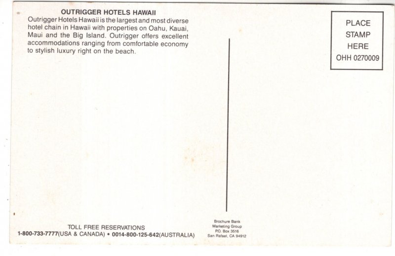 Men in Mālia, Hawaiian Canoe, Outrigger Hotels, Hawaii