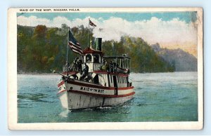 Maid of The Mist Tourist Boat Ship Niagara Falls NY New York Postcard (DP7)