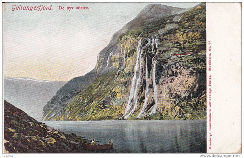 De Syv Sostre, GEIRANGERFJORD, Norway, 1900-1910s