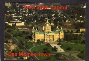 IA Iowa State Capitol Building Bldg Des Moines Postcard