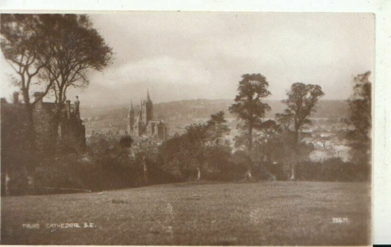 Cornwall Postcard - Truro Cathedral South East - Real Photograph - Ref TZ6371 