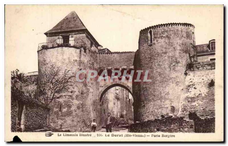 Old Postcard Limousin Illustrious Porte Bergere