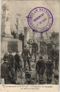 CPA CHAMPIGNY-SUR-MARNE Deputation inauguration GUERRE MILITAIRE 1870 (46907) 