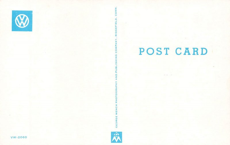 Volkswagen Van Busy at Work postcard