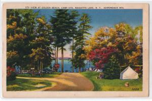 Golden Beach, Camp Site, Raquette Lake NY