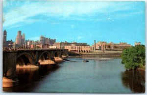 Postcard - The Third Avenue Bridge, Minneapolis, Minnesota, USA