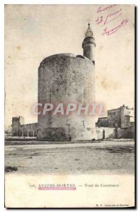 Postcard Old Aigues Mortes Constance Tower