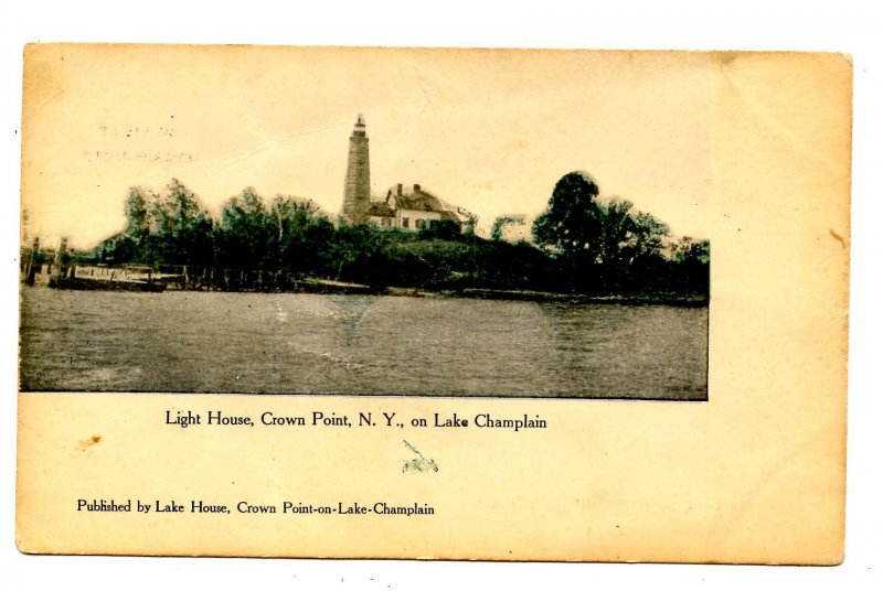 NY - Crown Point. Lighthouse, Lake Champlain Bridge