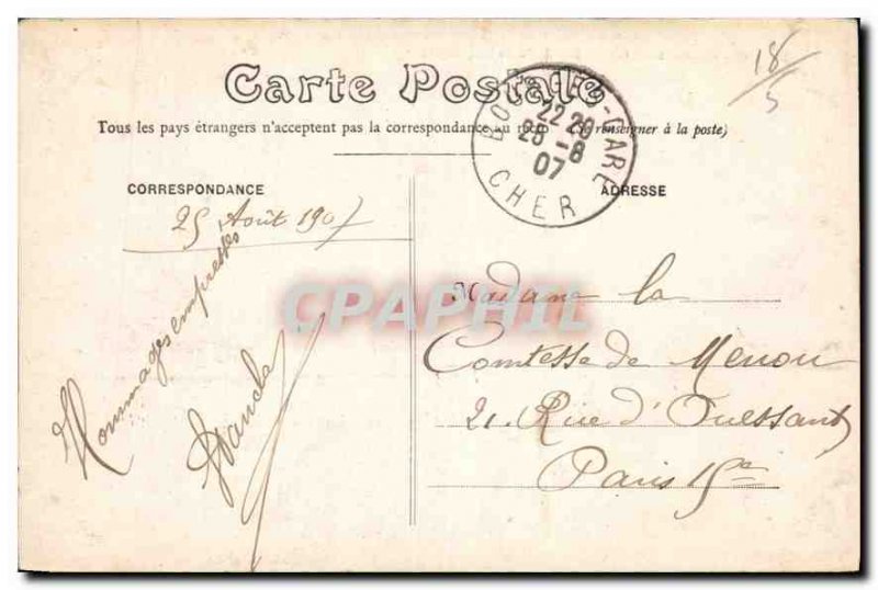 Postcard Old Facade Sud Bourges Palais Jacques Coeur