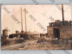 c1910 Water Works & Ice Plant Railroad MOUNT MT OLIVE Illinois IL Macoupin RPPC