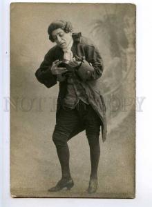 243822 Russia OPERA Singer SALIERI w/ VIOLIN vintage PHOTO PC