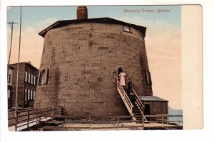 Martello Tower, People on Steps, Quebec,