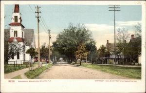 Deland De Land FL Woodlawn Blvd c1904 Detroit Publishing Postcard