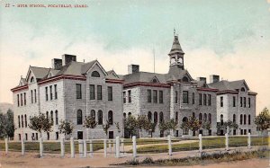 POCATELLO ID High School Idaho Vintage Postcard ca 1910s