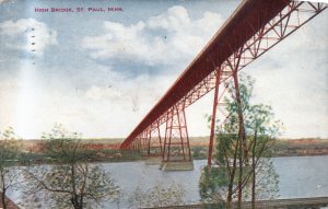 Vintage Postcard 1910's High Bridge St. Paul Minnesota MN V. O. Hammon Pub.