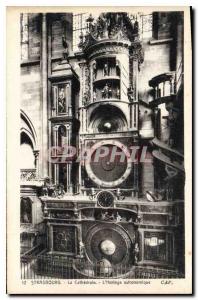 Postcard Old Strasbourg Cathedral Astronomical Clock