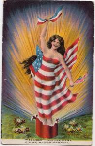 Miss Liberty w Hearty Cheer