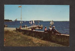 NS Yachting Sailboats Boats Chester Nova Scotia Canada Postcard Carte Postale