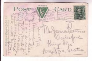 Boylston St Bridge, Boston Massachusetts, Used Flag Cancel 1913