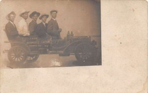 Men Sitting in Car Smith's Studio Real Photo Vintage Postcard AA68109