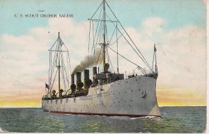 USS Salem, Scout Cruiser CS-3 US Navy Ship 1908-20