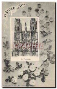 Old Postcard The Kiss of Toul Cathedral