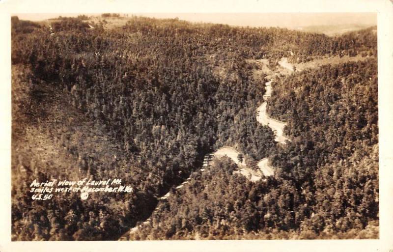 Macomber West Virginia Laurel Mts Real Photo Antique Postcard K105767