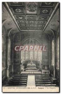 Postcard Old Sante Army Auxiliary Lagny Hospital Chapel