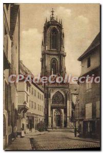 Postcard Selestat Old Cathedral St. George