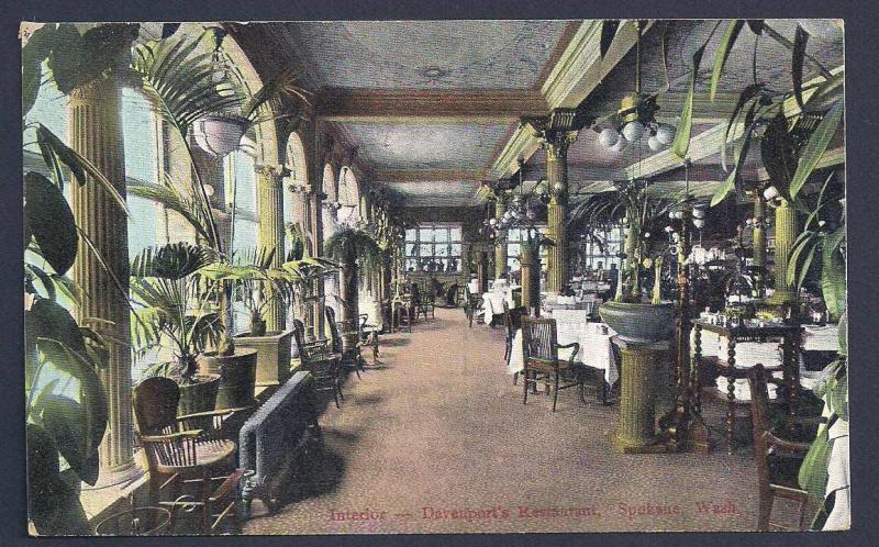 Davenports Restaurant Interior Seattle WA used 1909