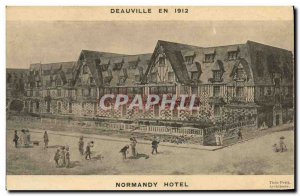 Old Postcard Deauville Normandy Hotel in 1912